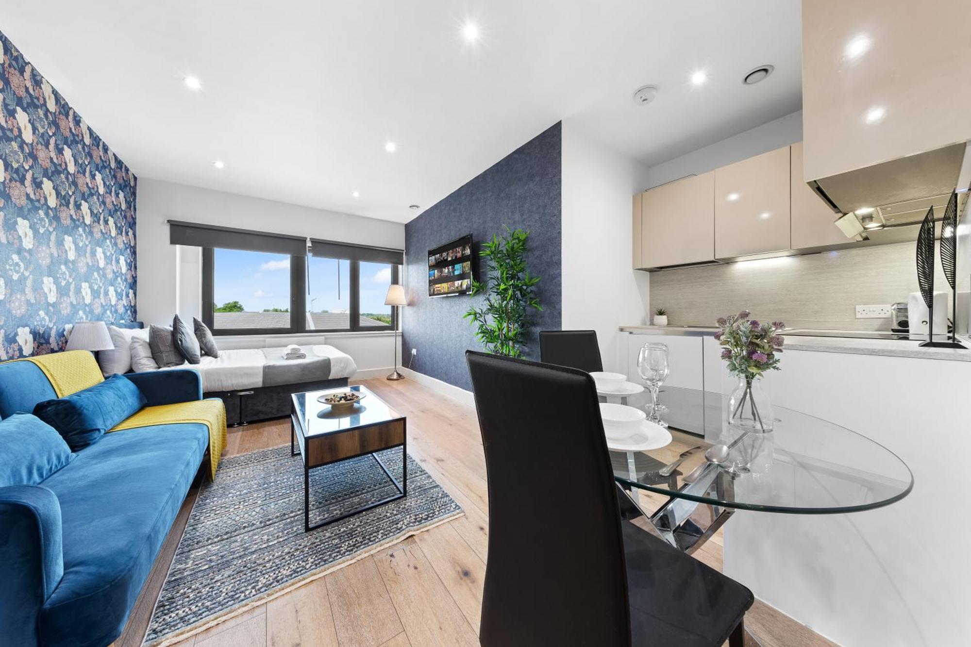 Modern One Bedroom Flat - Sleeps 5 -Near Heathrow - London Ub3 Exterior photo